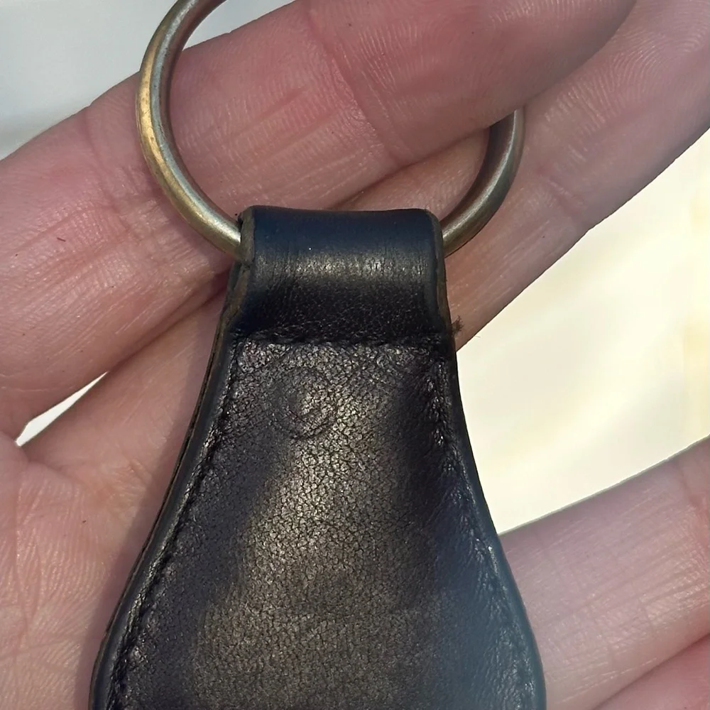 Vintage Coach Mahogany Key Fob - Picture 2 of 5